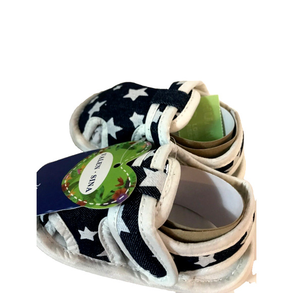 Baby Girl Sandals Toddler Summer Kids Canvas Beach All American 12-18 Months - Picture 1 of 14